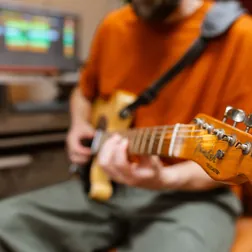 Close-up of a Telecaster headstock