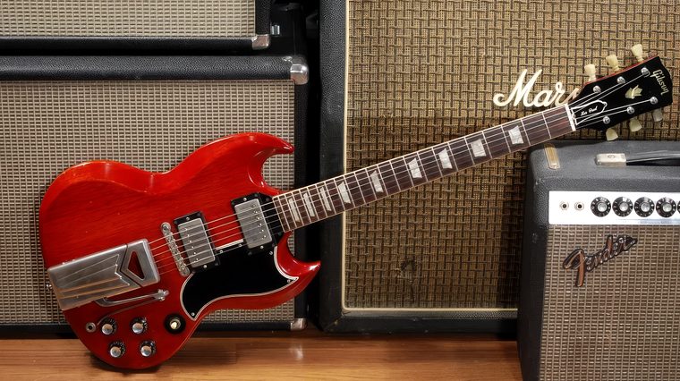The Gibson SG in cherry red