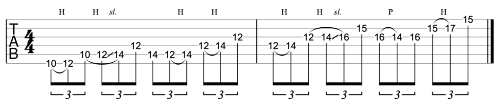 Ascending pentatonic exercise in G major