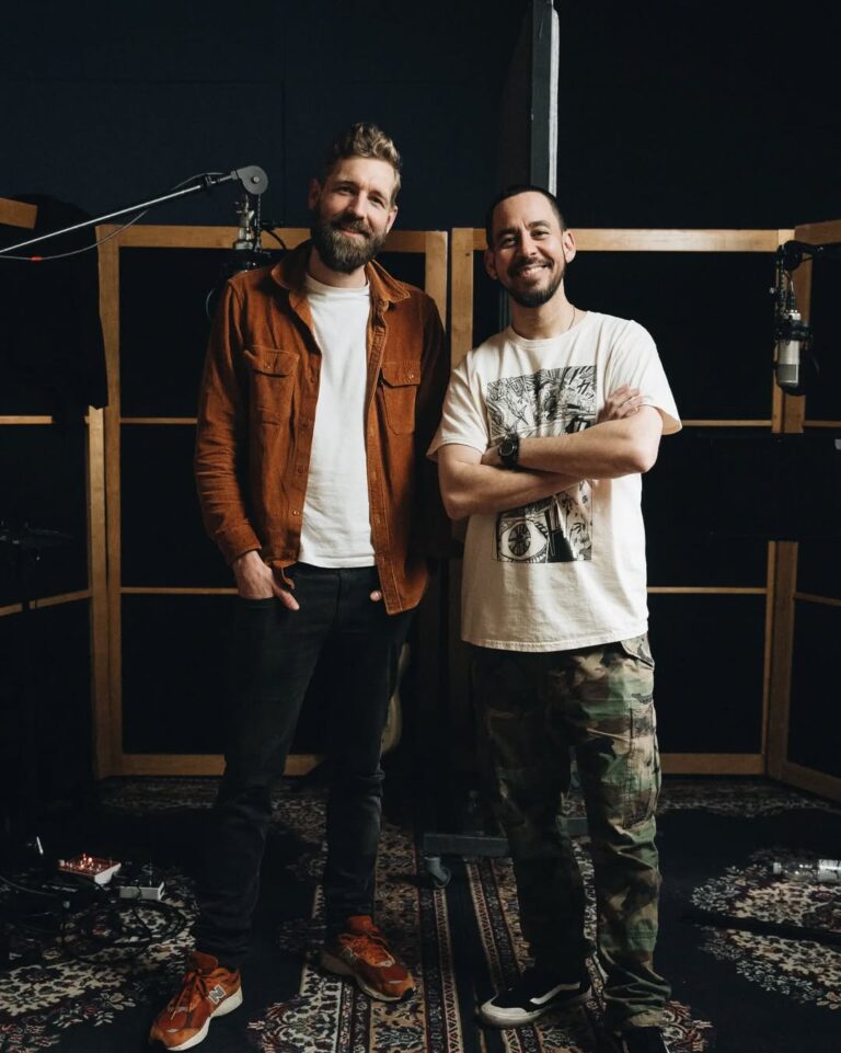 Paul Davids with Mike Shinoda.